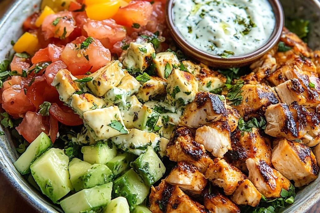 Greek Chicken Tzatziki Bowls: An Amazing Ultimate Delight