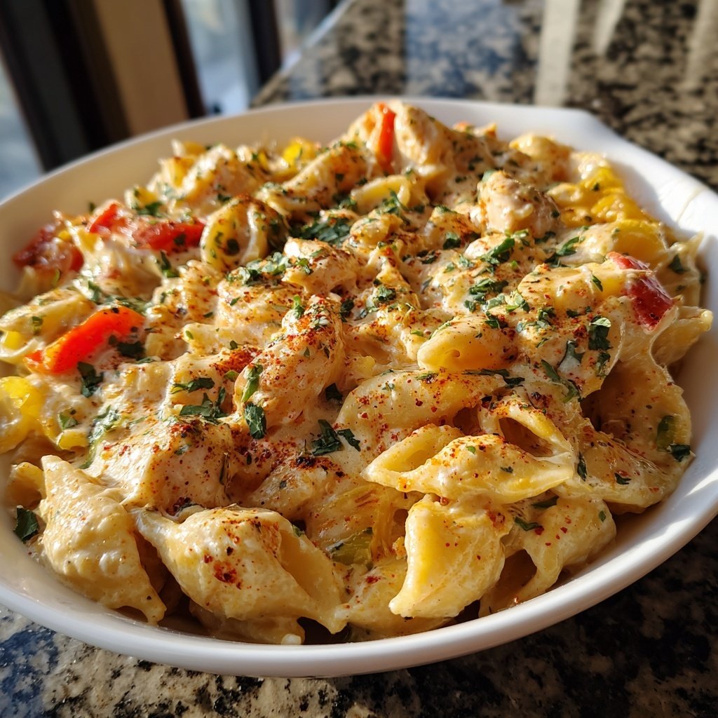 Cajun Cream Cheese Chicken Pasta Bake
