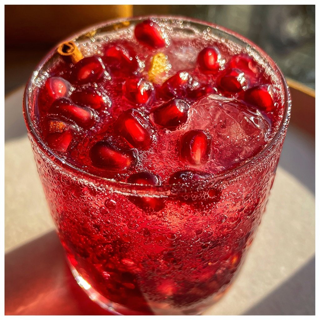 Spiced Pomegranate Cinnamon Cooler