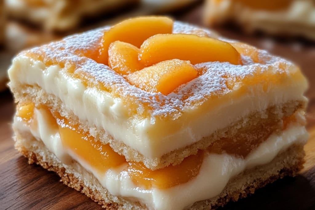 Peaches & Cream Cheesecake Bars: An Incredible Gluten-Free Delight
