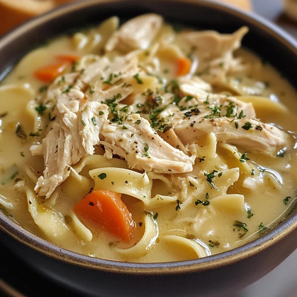 Creamy Chicken Noodle Soup