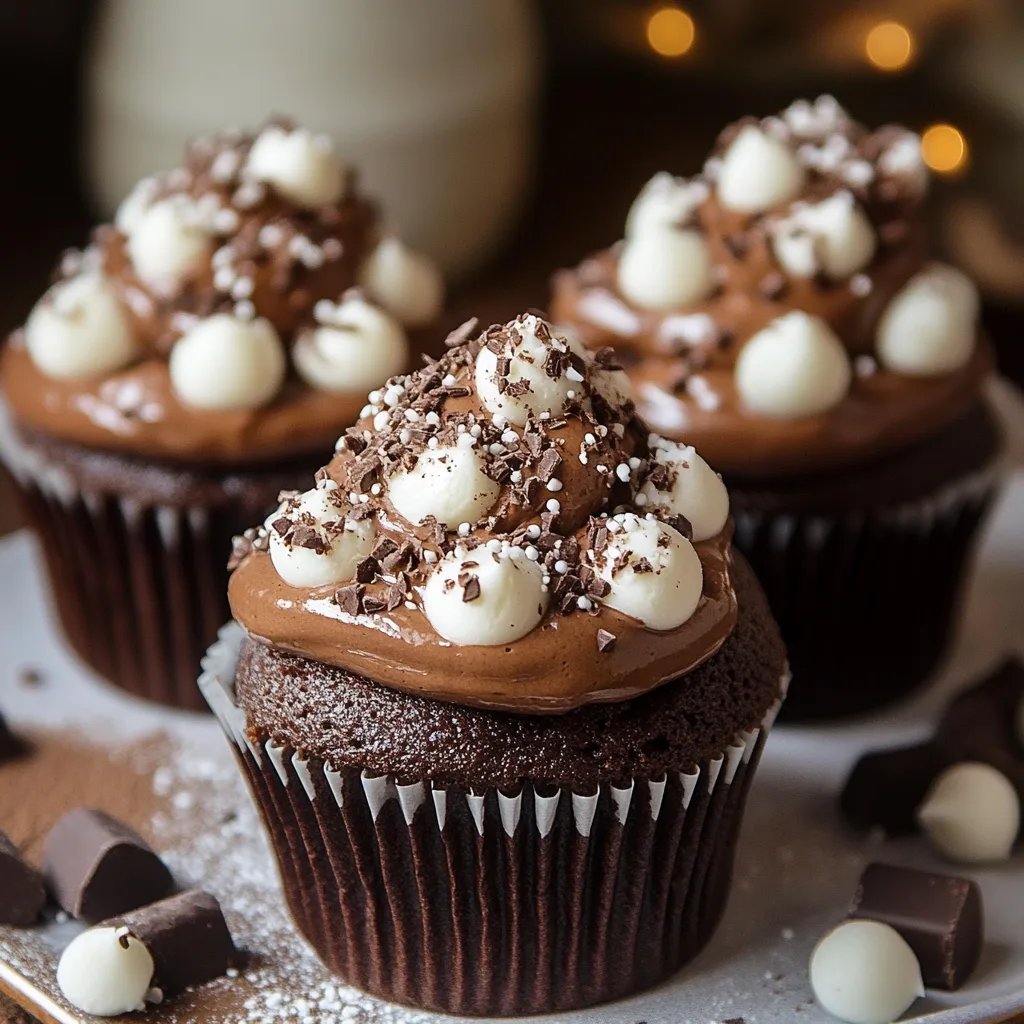 Hot Chocolate Cupcakes