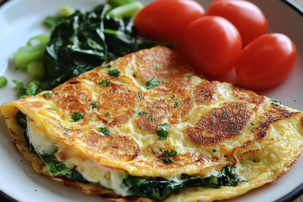 Spinach & Cheese Omelette: An Incredible Ultimate Recipe for 4