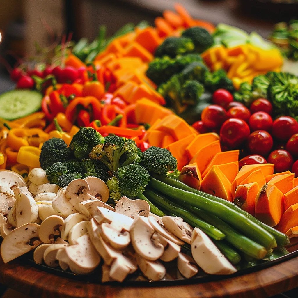 Colorful Turkey Veggie Tray