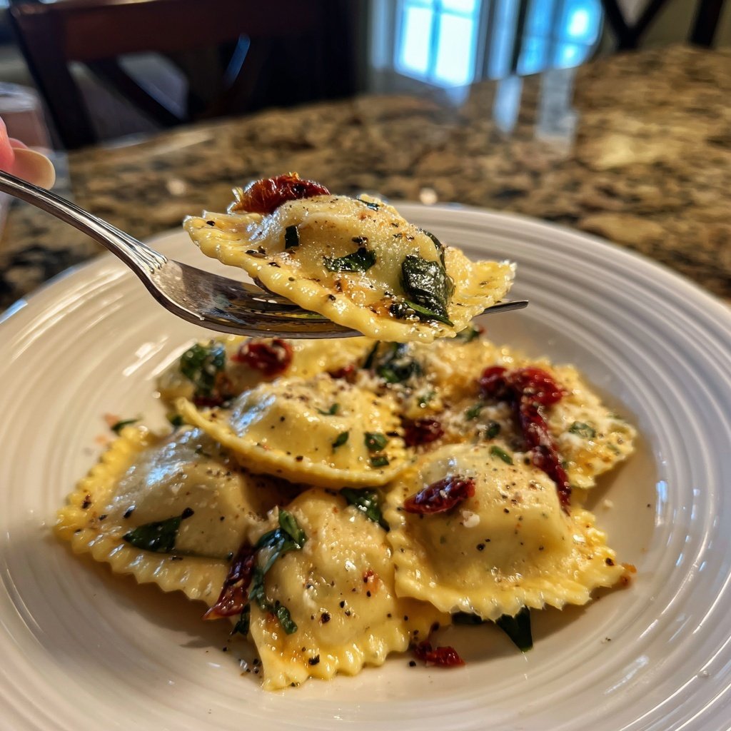 Greek Salad Ravioli Warm