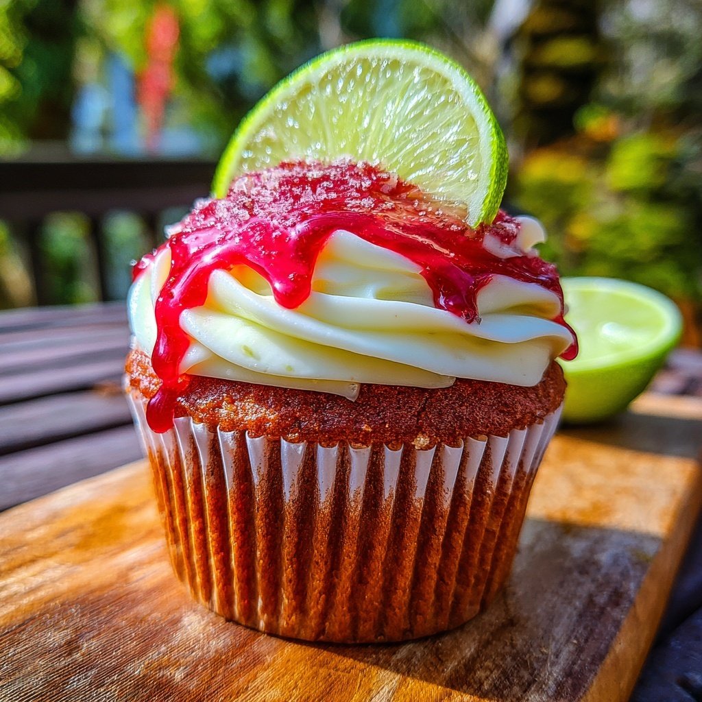 Cherry Limeade Sparkling Cupcake