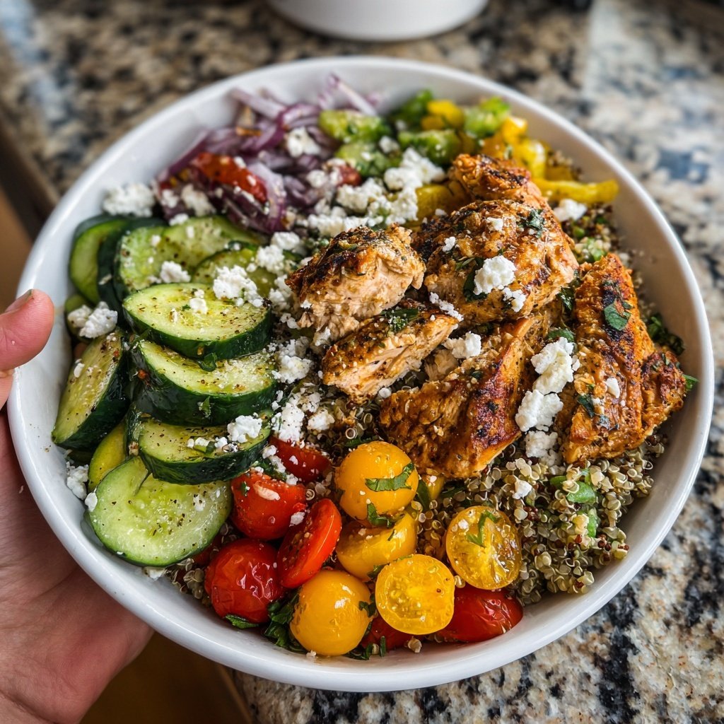 Greek Chicken Power Bowls