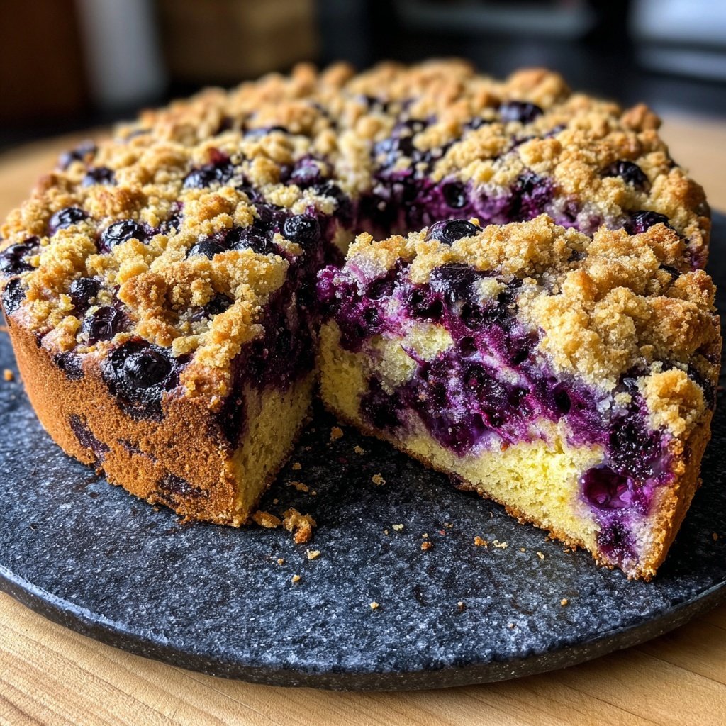 Blueberry Lemon Sourdough with Streusel Crumble