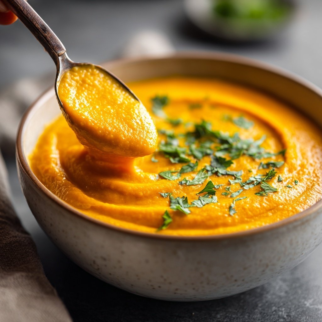 Red Lentil Soup with Cilantro