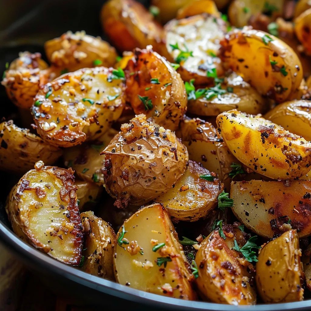 Crockpot Parmesan Roasted Potatoes