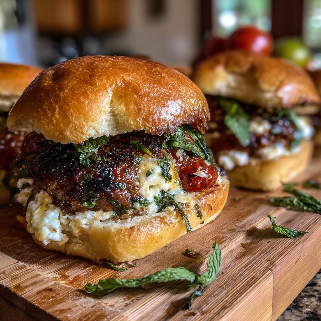 Roasted Tomato Mojito Sliders