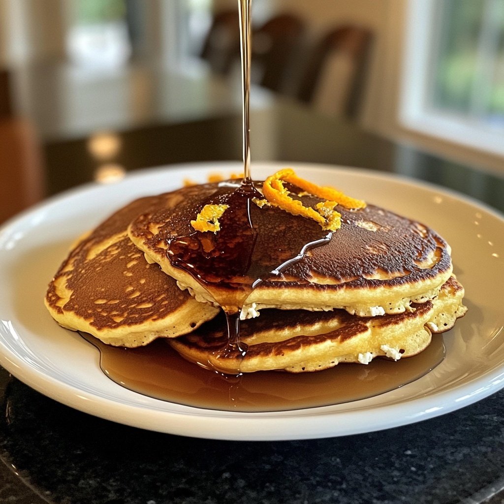 Orange Ricotta Pancakes Syrup