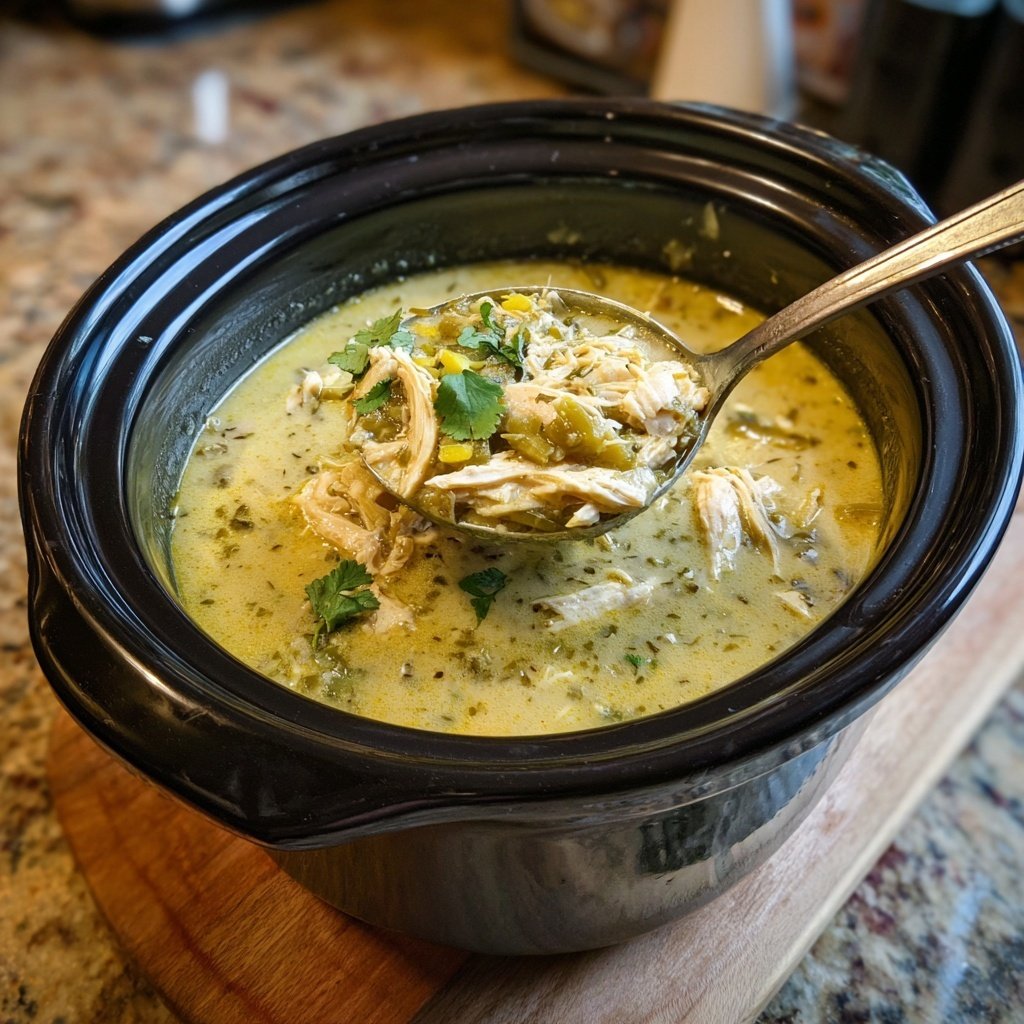 White Chicken Chili Crockpot Green Chilies