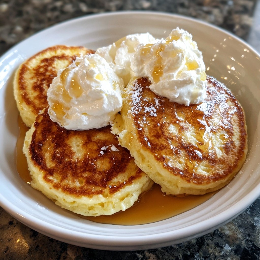 Protein-Rich Ricotta Pancakes with Greek Yogurt​