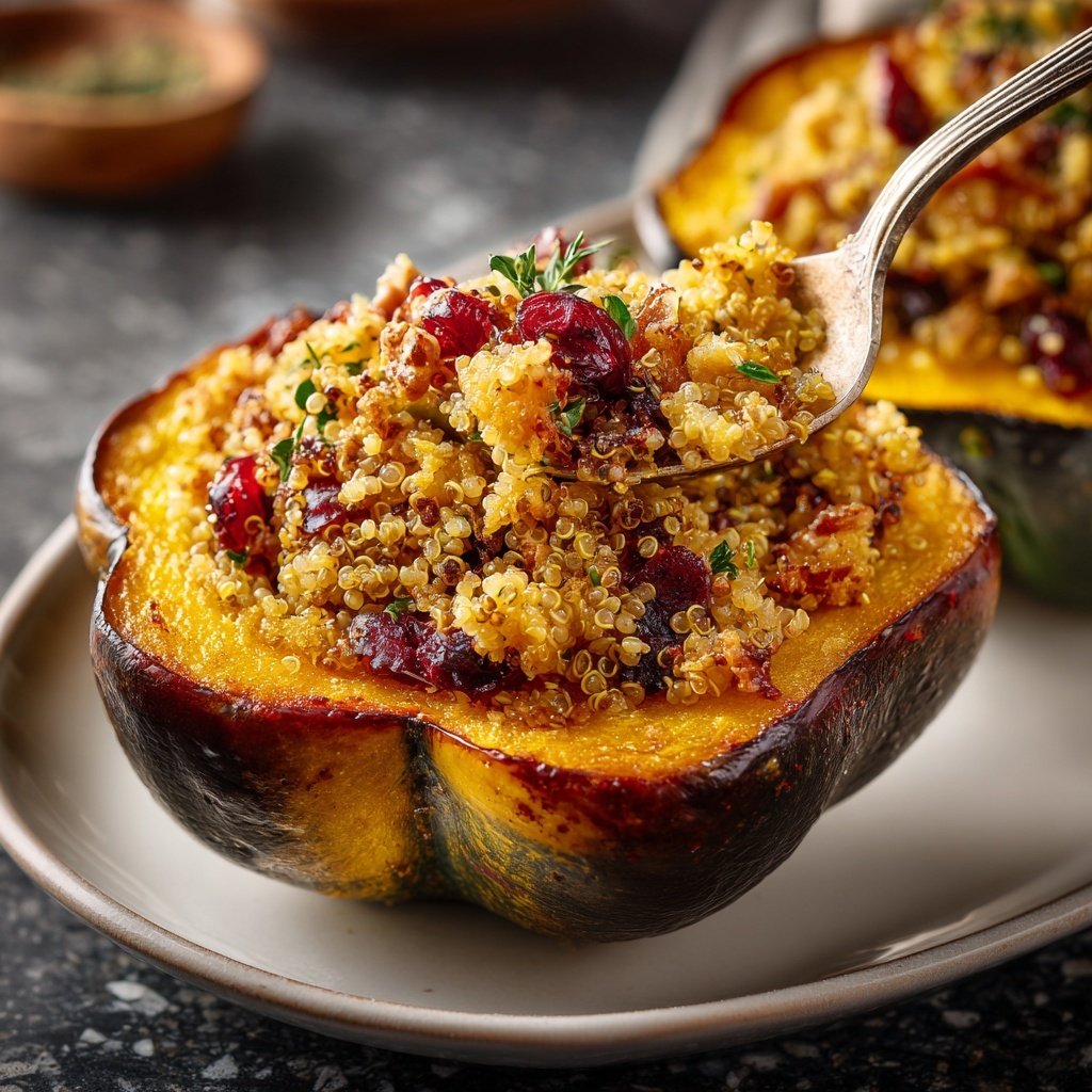 Stuffed Acorn Squash with Quinoa
