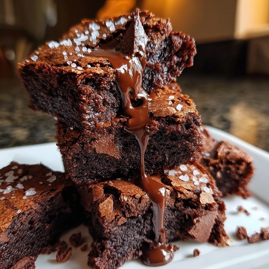 Chili Chocolate Brownies with Sea Salt