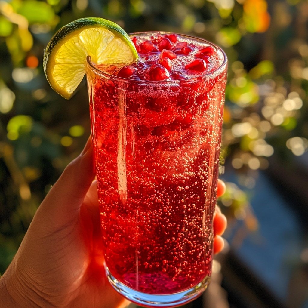 Pomegranate Gin Fizz