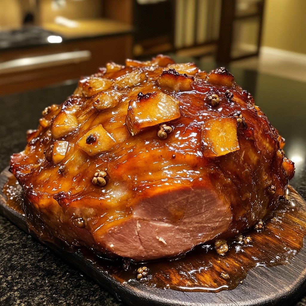Glazed Ham with Cloves​