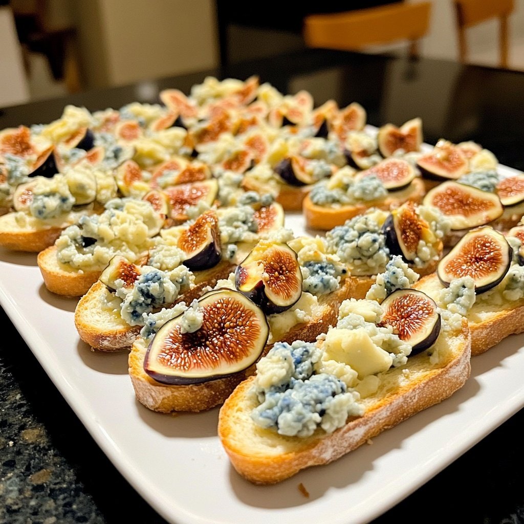 Fig Blue Cheese Crostini