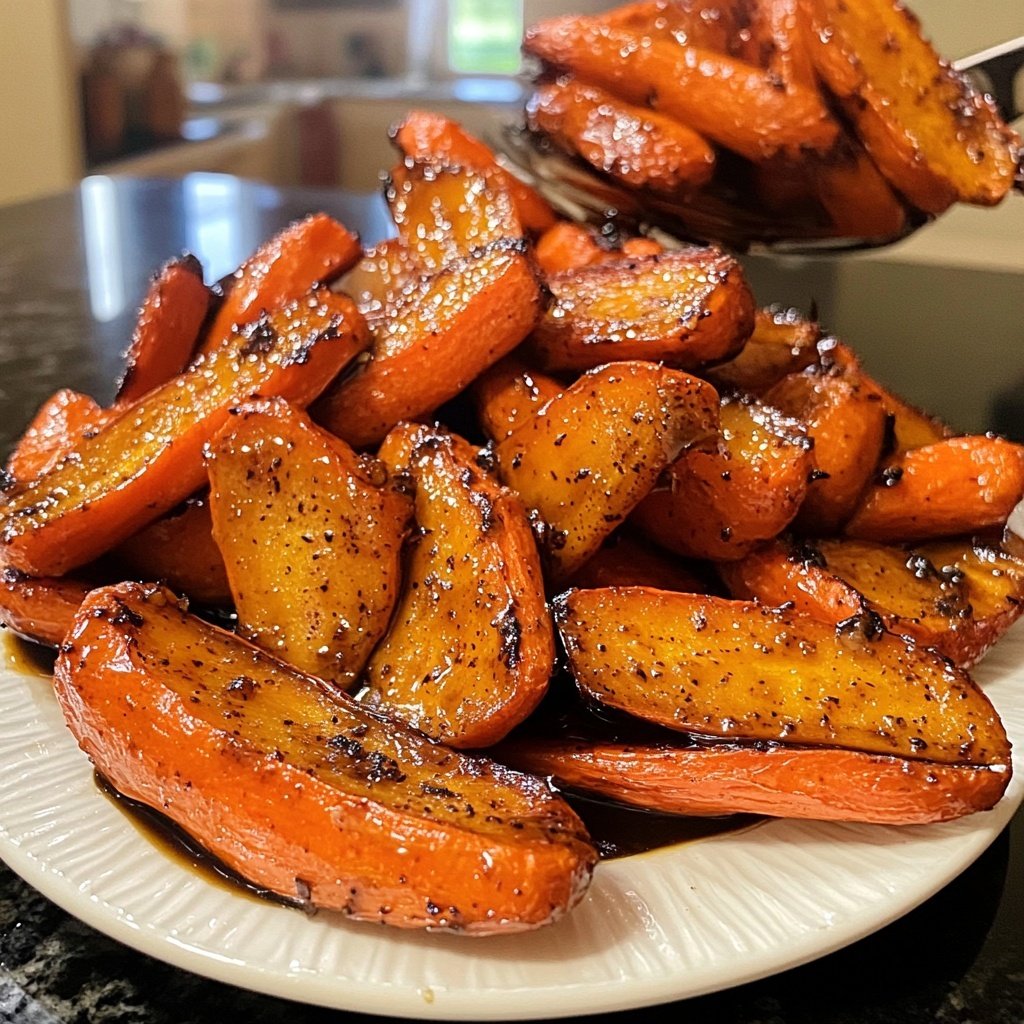 Honey Balsamic Roasted Carrots