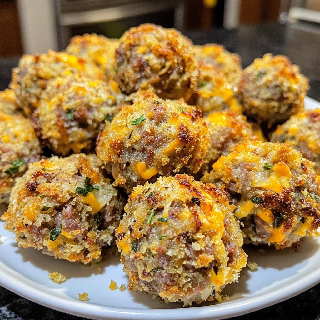 Spicy Stuffing Sausage Balls