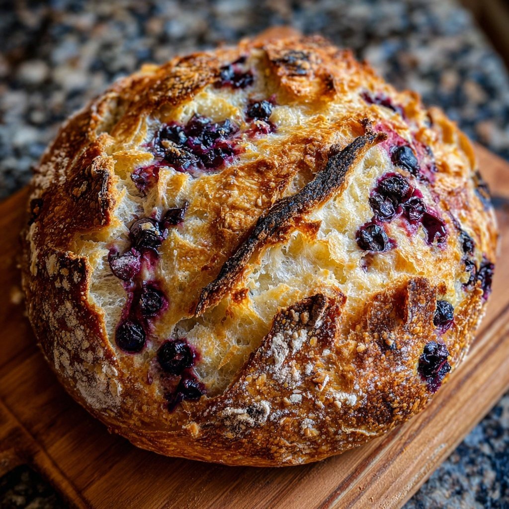 Artisan Lemon Blueberry Sourdough Dutch Oven
