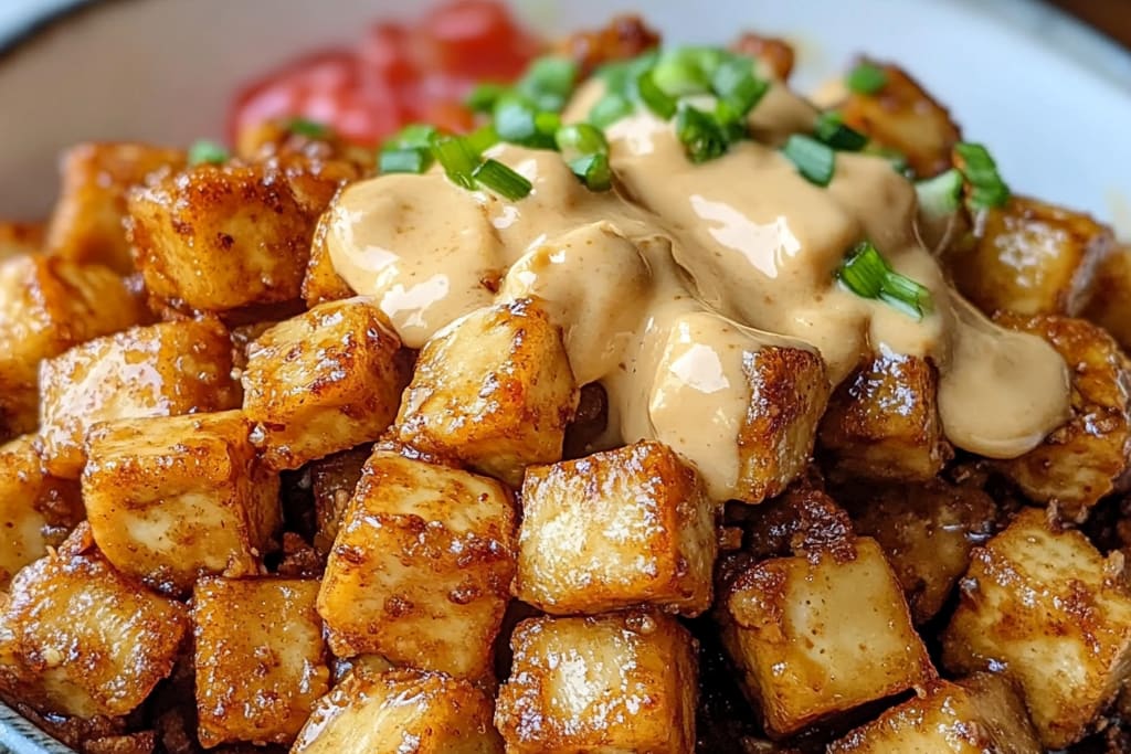 Crispy Baked Peanut Tofu Bowl: An Incredible Vegan Delight