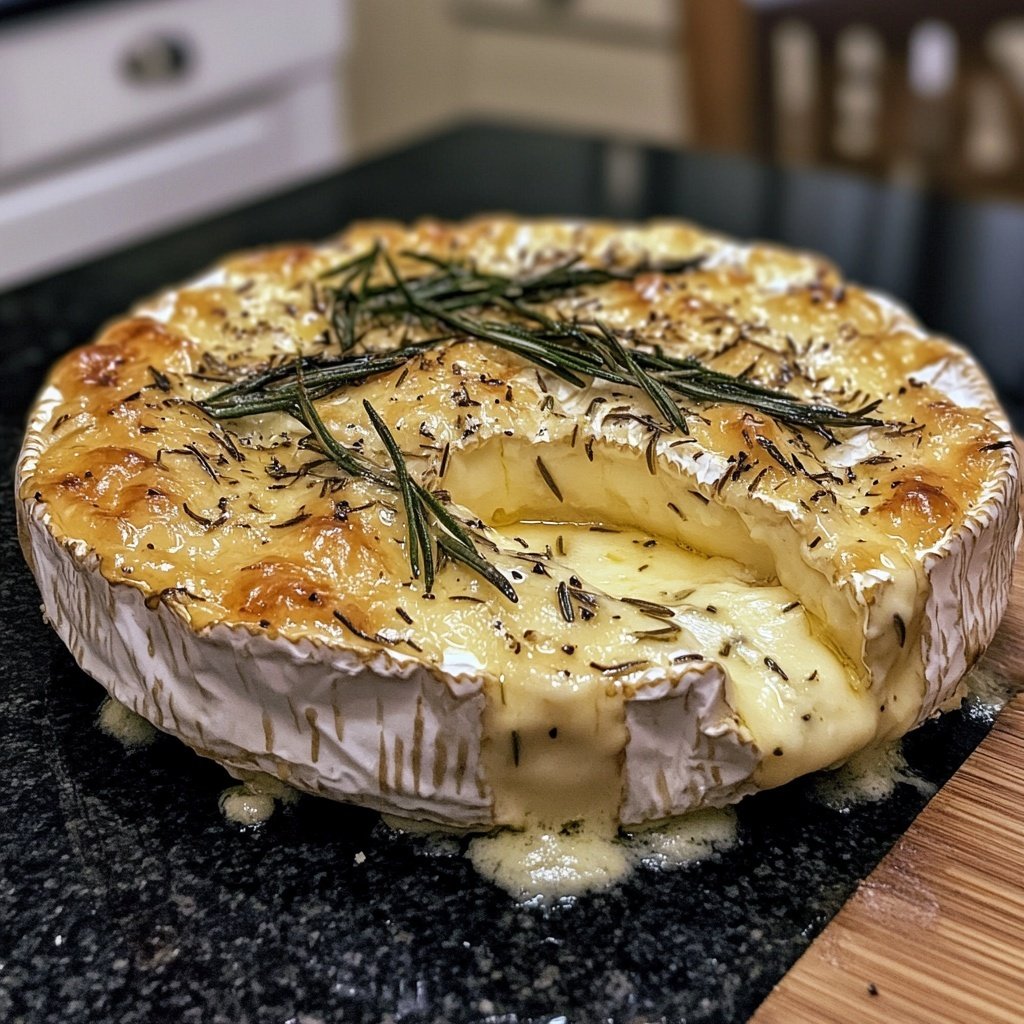 Baked Camembert with Rosemary and Garlic