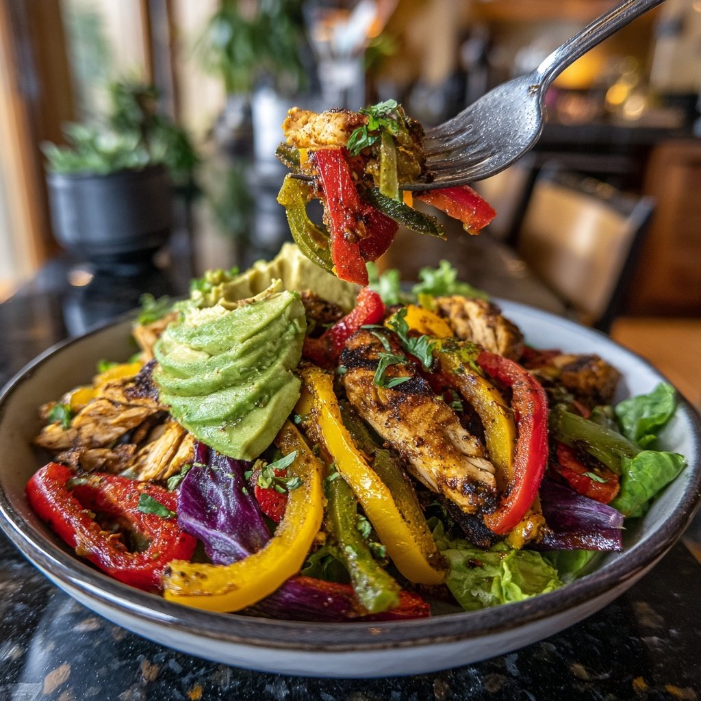 Grilled Chicken Fajita Salad