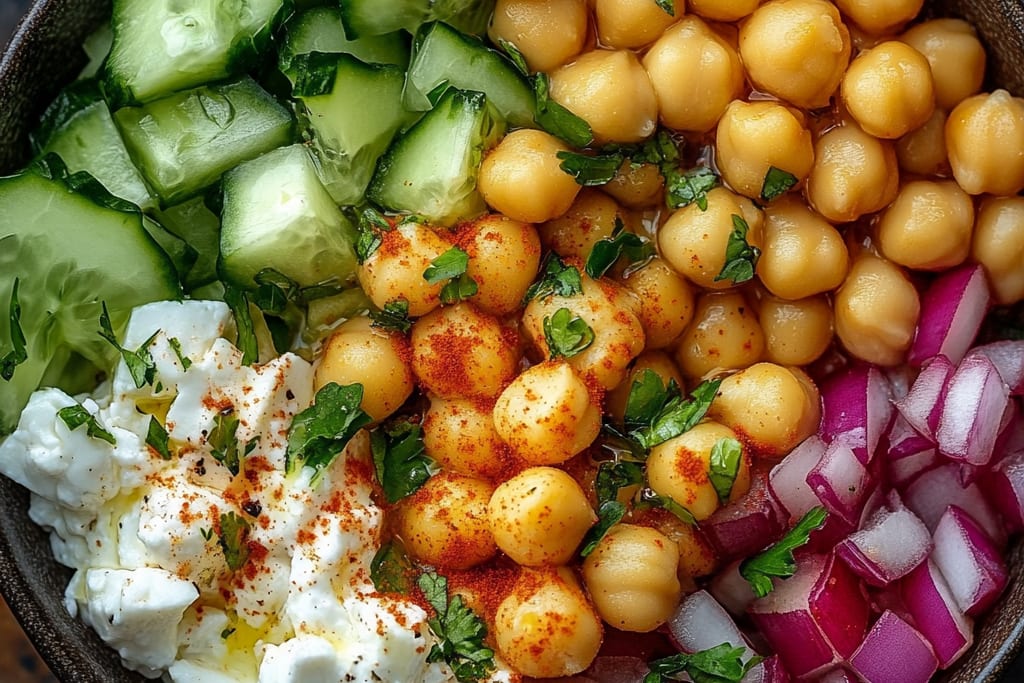 Cottage Cheese & Chickpea Salad: An Incredible Ultimate Protein Boost