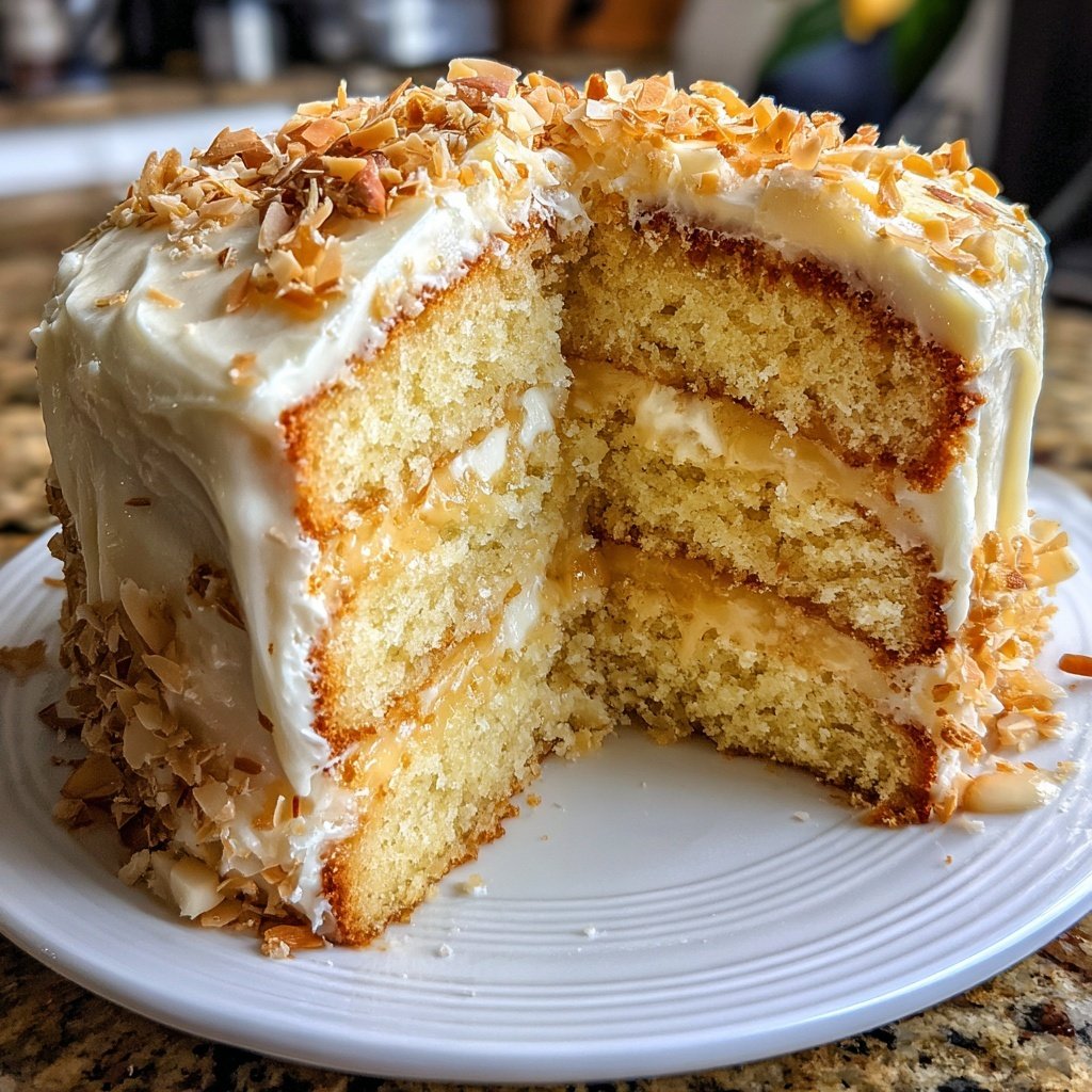 Bakery Style Vanilla Almond Cake