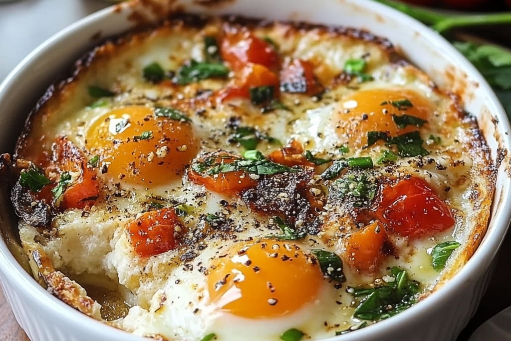 Mediterranean Baked Feta Eggs: An Incredible Wholesome Recipe